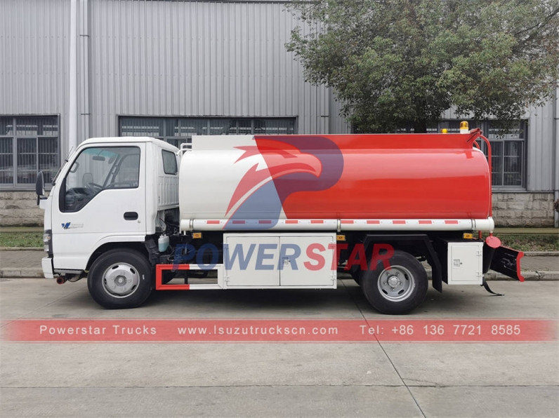 ISUZU NKR 6000 liters refueling truck fuel tank truck for sale