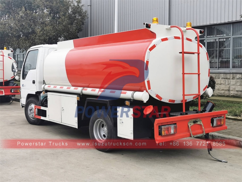 ISUZU NKR 6000 liters refueling truck fuel tank truck for sale