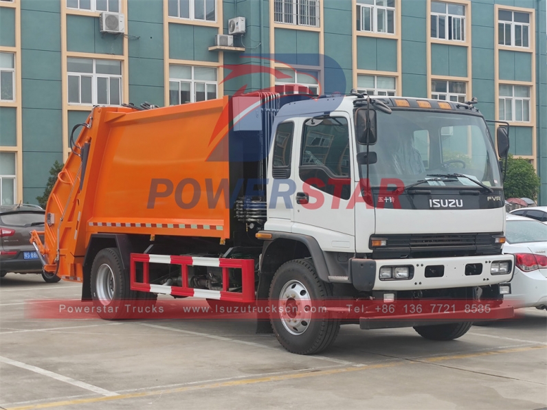 New ISUZU 4x2 LHD 12CBM garbage compactor trucks for sale