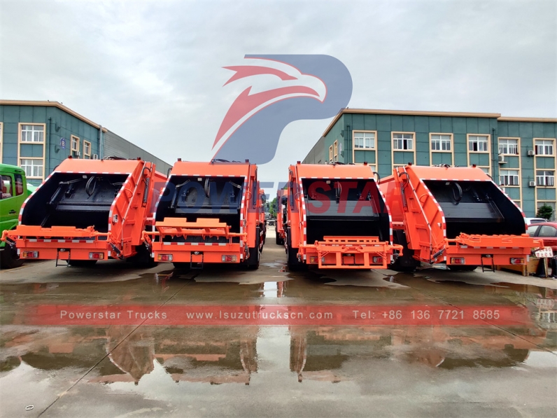 New ISUZU 4x2 LHD 12CBM garbage compactor trucks for sale