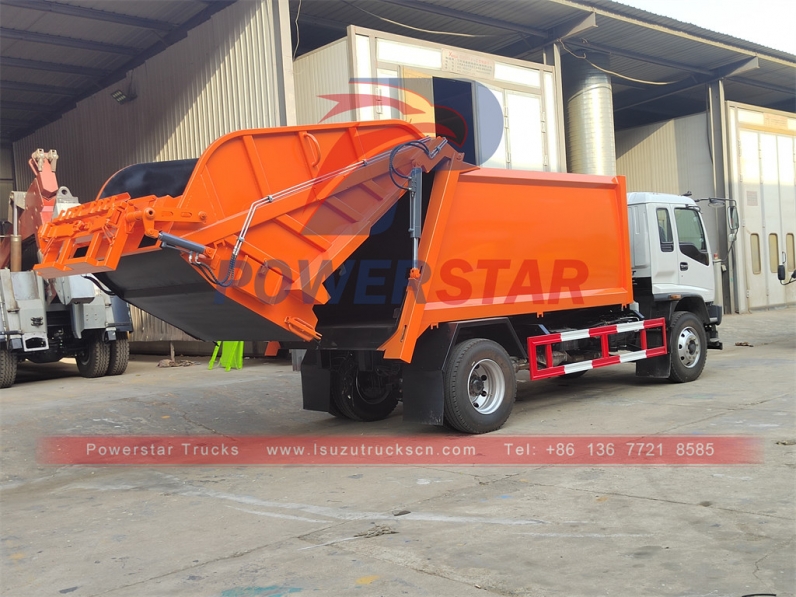 New ISUZU 4x2 LHD 12CBM garbage compactor trucks for sale
