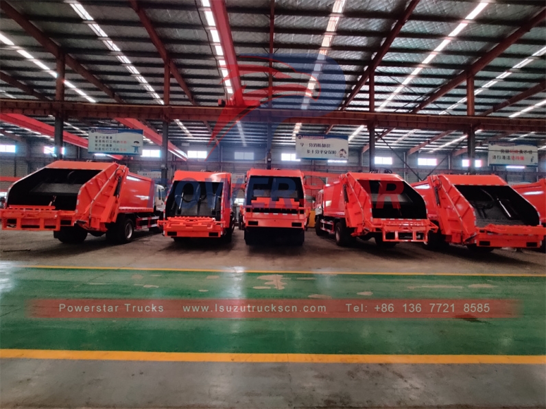 New ISUZU 4x2 LHD 12CBM garbage compactor trucks for sale