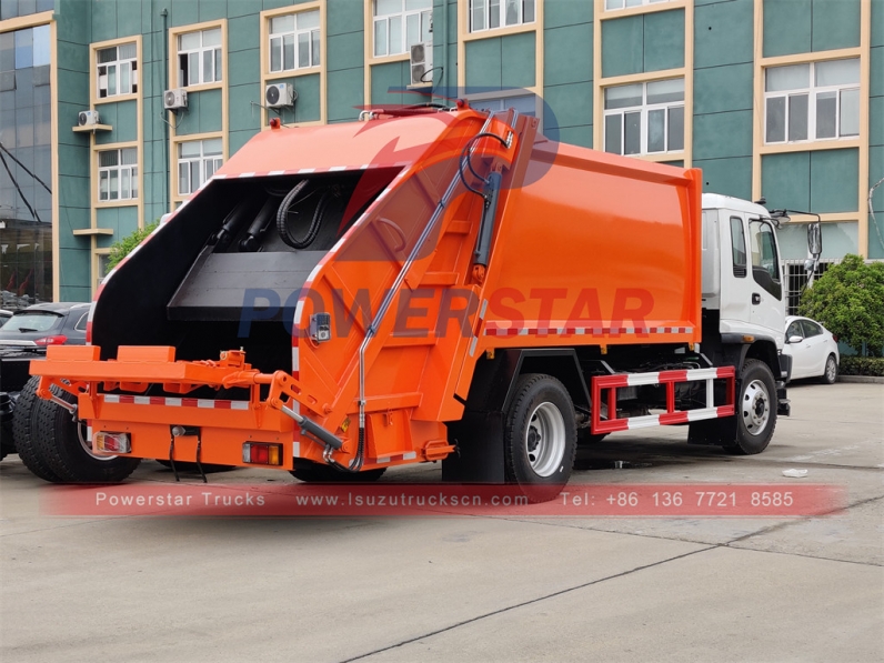 New ISUZU 4x2 LHD 12CBM garbage compactor trucks for sale