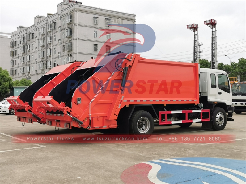 New ISUZU 4x2 LHD 12CBM garbage compactor trucks for sale