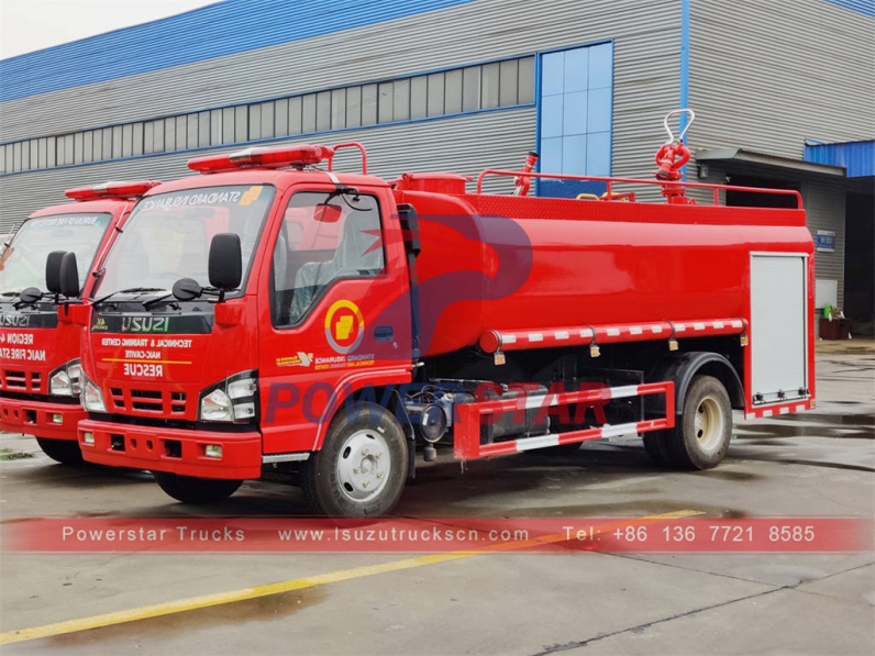ISUZU 600P fire water tank truck in Philippines