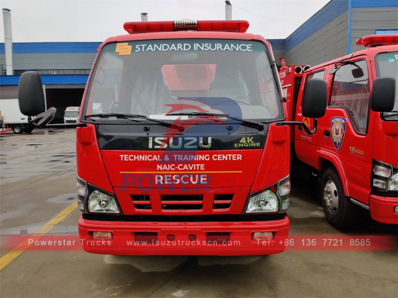 ISUZU 600P fire water tank truck in Philippines
