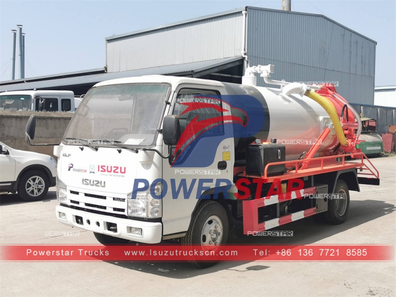 Japanese ISUZU NKR sewer vacuum truck at best price