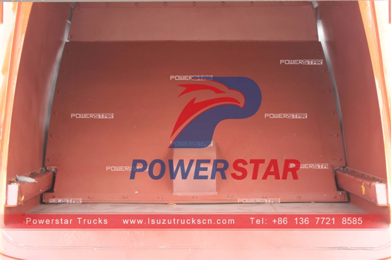 Japanese ISUZU 4×2 garbage compactor rear loader for Philippines