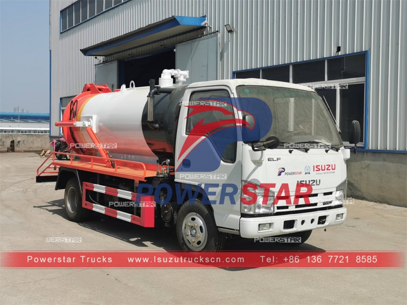 Japanese ISUZU NKR sewer vacuum truck at best price