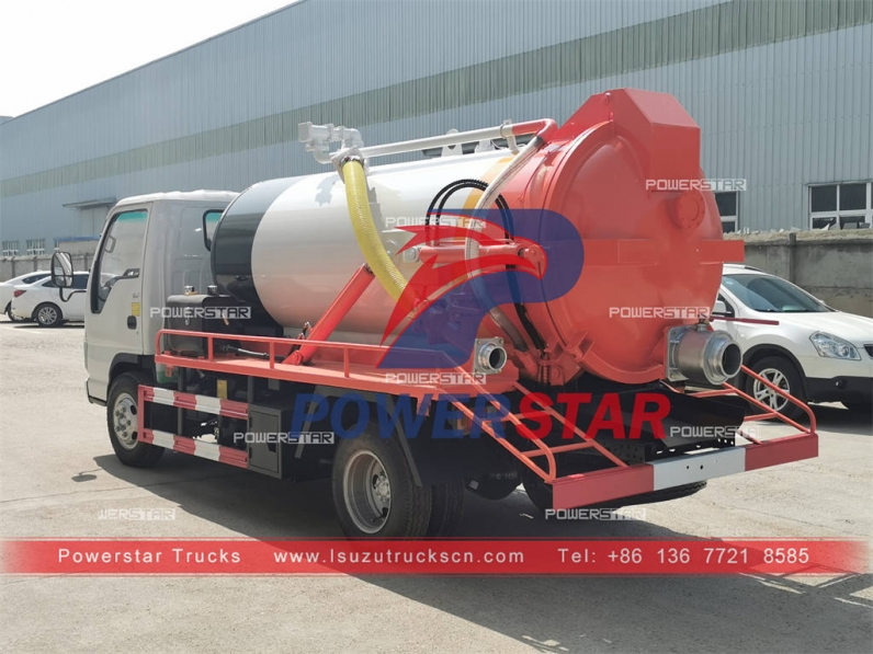 Japanese ISUZU NKR sewer vacuum truck at best price