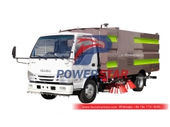 ISUZU NKR/ELF 100P road sweeping truck for sale