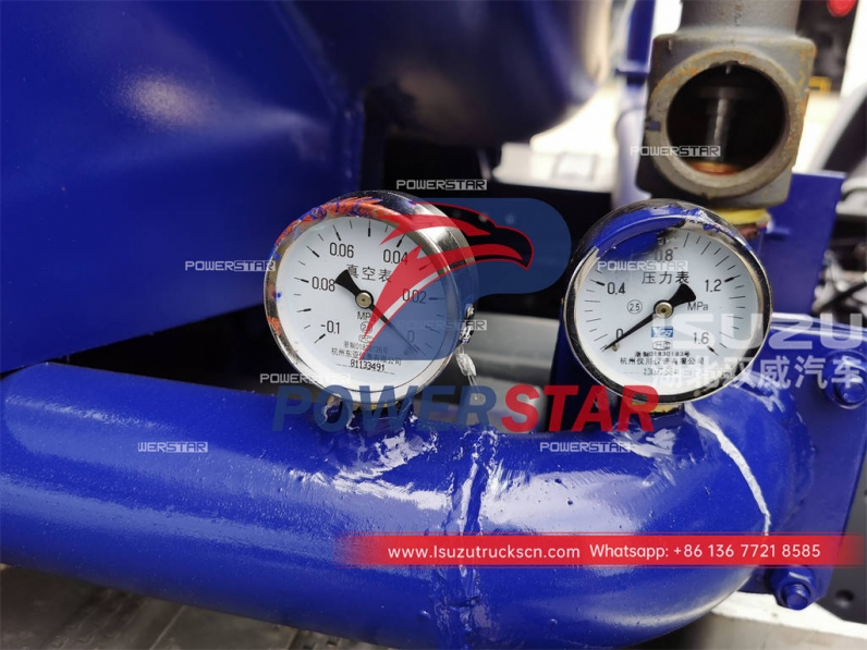 Japane brand ISUZU GIGA vacuum sewage truck at best price