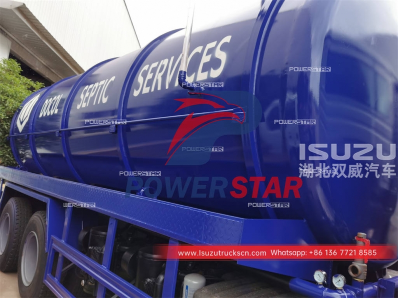Japane brand ISUZU GIGA vacuum sewage truck at best price
