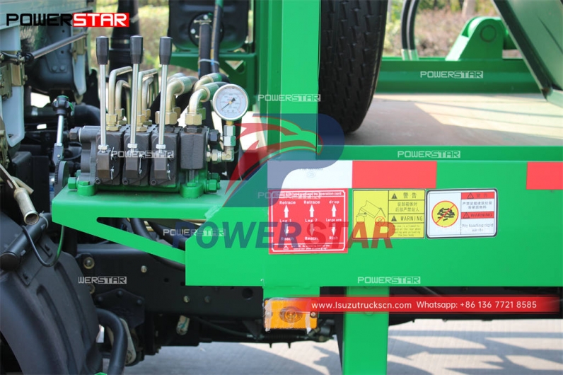 Ethiopia ISUZU ELF 700P 8CBM skip lorry for sale