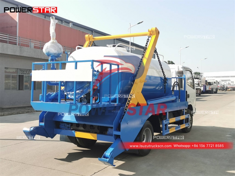 Algeria ISUZU FTR skip loader mounted water tank
