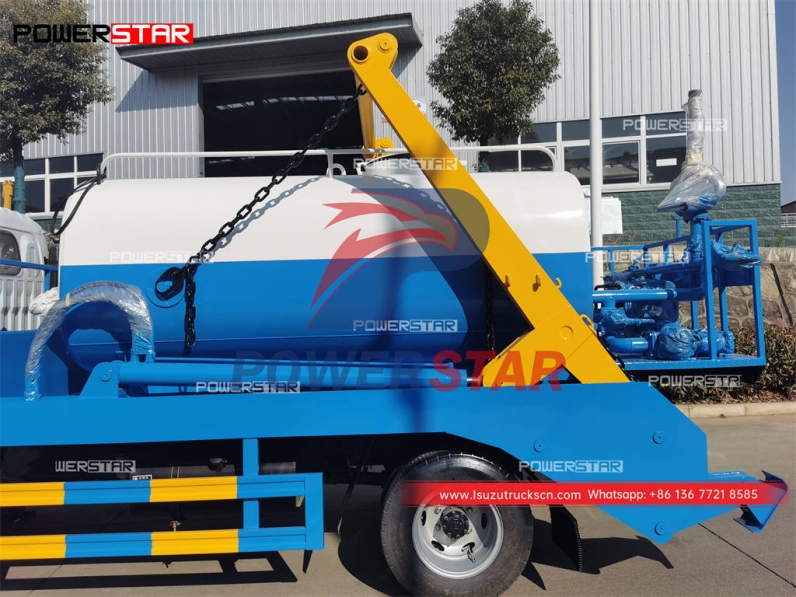 Algeria ISUZU FTR skip loader mounted water tank