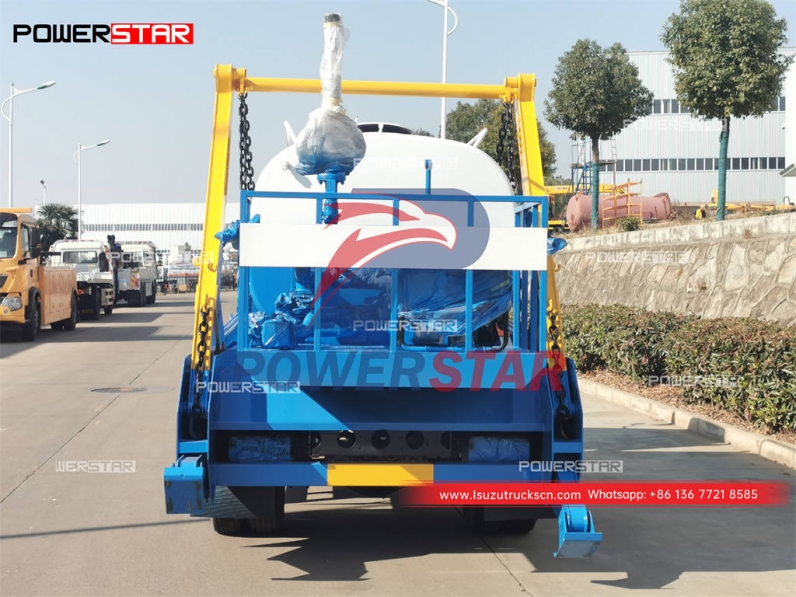 Algeria ISUZU FTR skip loader mounted water tank