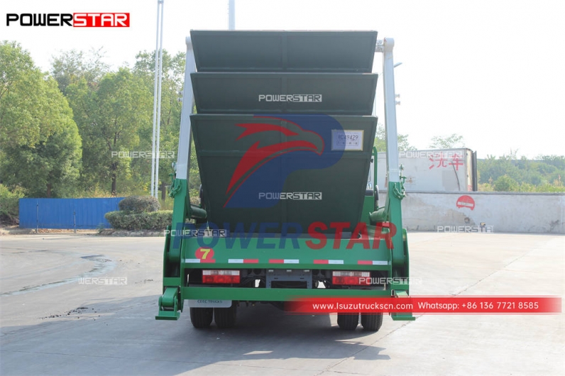 Vietnam ISUZU FTR 10CBM swing arm garbage truck for sale