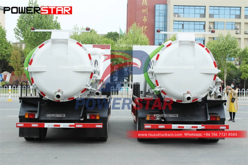 ISUZU ELF 700P vacuum pump truck gully sucker with Italy MORO pump PM70A