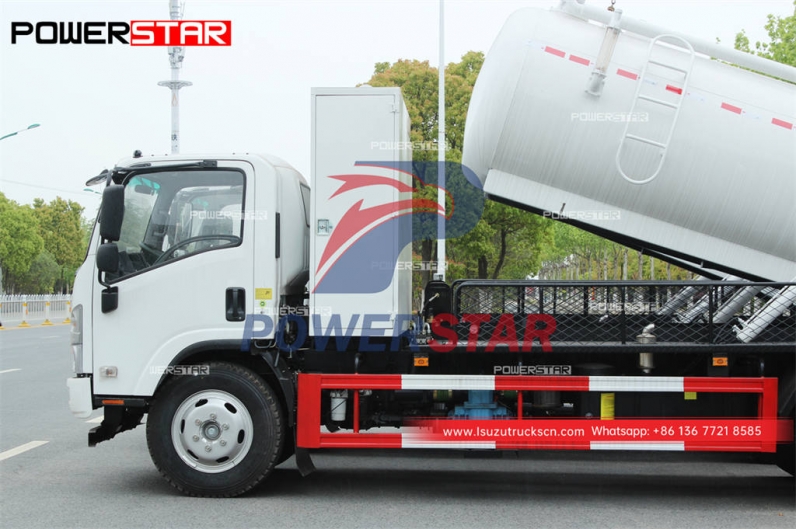 ISUZU ELF 700P vacuum pump truck gully sucker with Italy MORO pump PM70A
