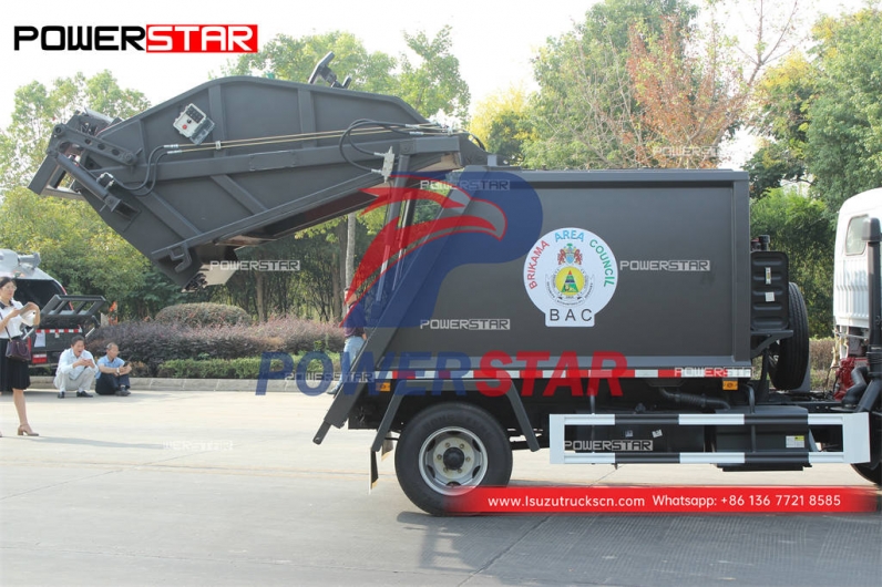Gambia customized ISUZU 100P rubbish compressor truck