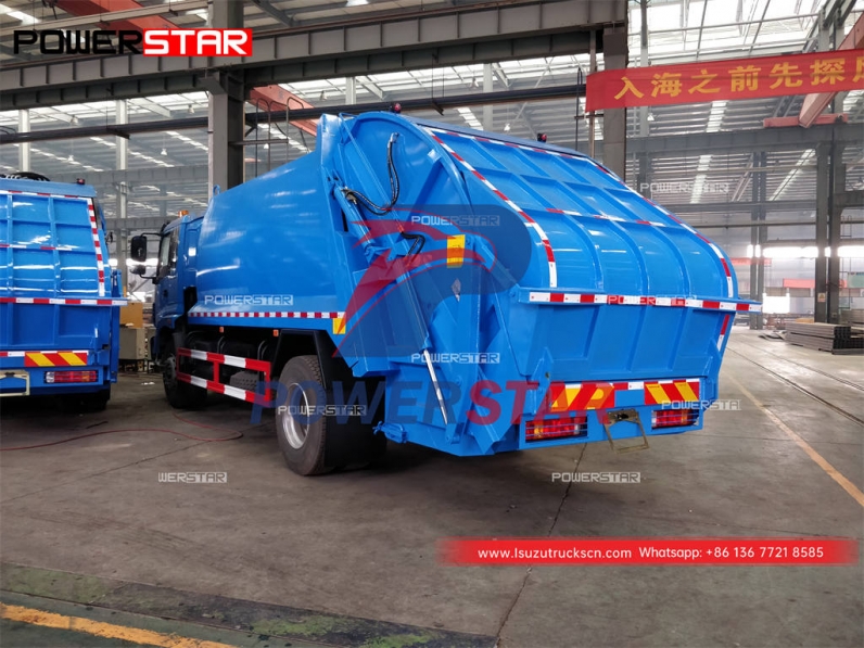 High performance ISUZU GIGA 10 wheeler waste compactor truck