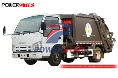 Gambia customized ISUZU 100P rubbish compressor truck