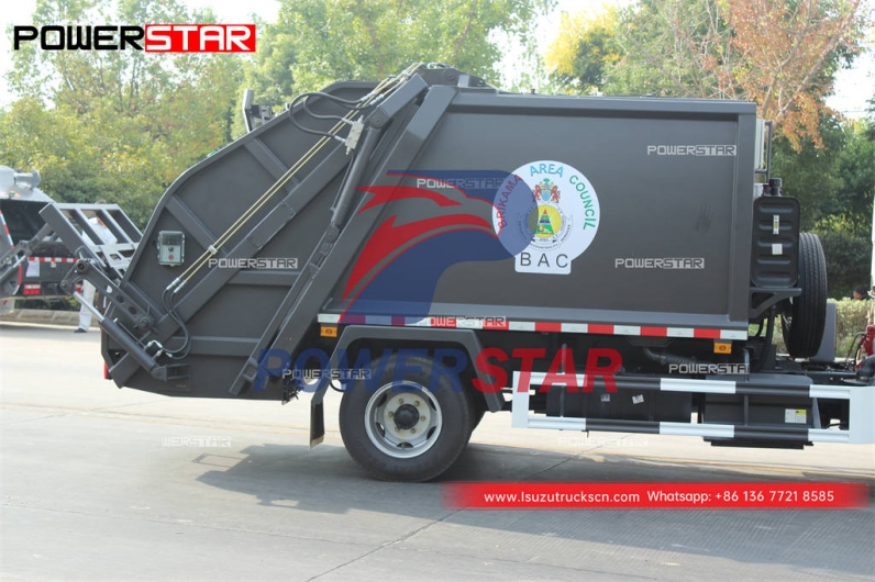 Gambia customized ISUZU 100P rubbish compressor truck