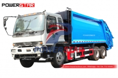 Hot-selling ISUZU FVZ 6×4 trash compactor truck