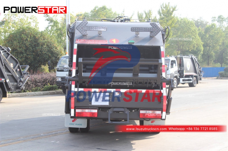Gambia customized ISUZU 100P rubbish compressor truck