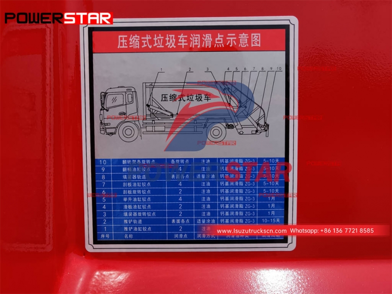 Hot Sale ISUZU 8CBM compressed refuse collection truck at best price