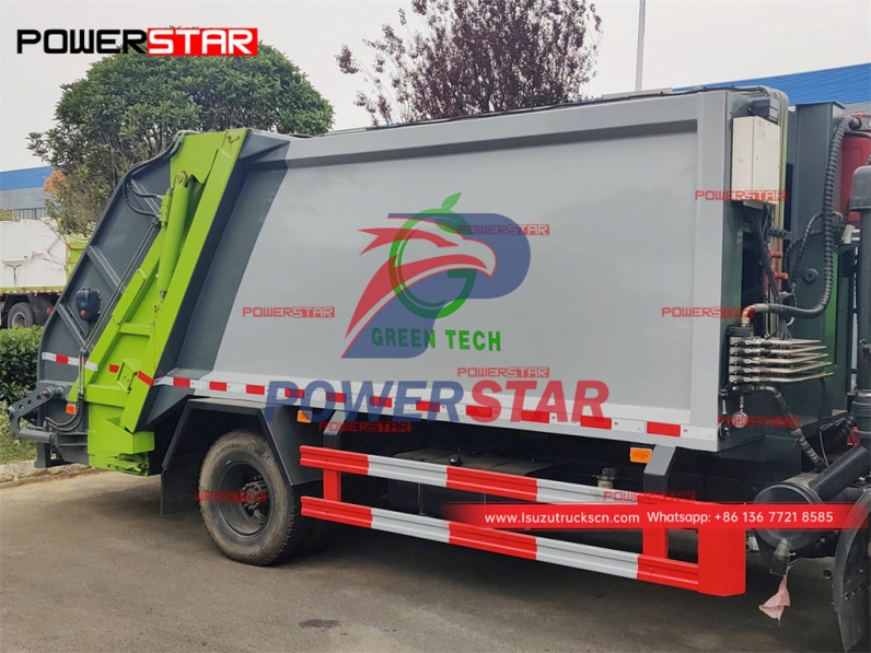 Best-seller ISUZU 700P 8CBM rear loading trash compactor truck on sale