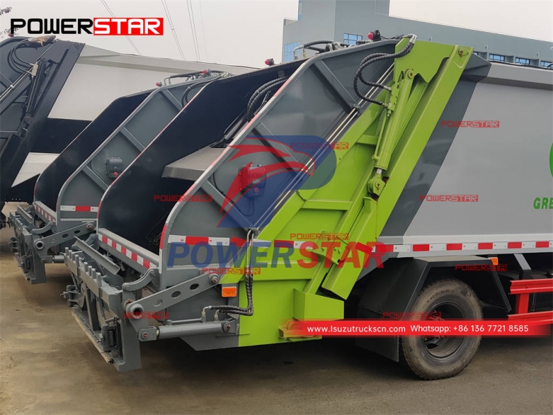 Best-seller ISUZU 700P 8CBM rear loading trash compactor truck on sale
