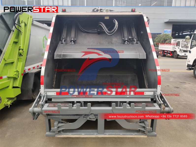 Best-seller ISUZU 700P 8CBM rear loading trash compactor truck on sale