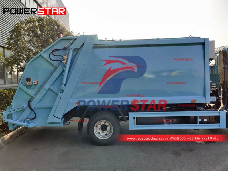 Brand new ISUZU NPR 10CBM back load waste compactor truck hot sales