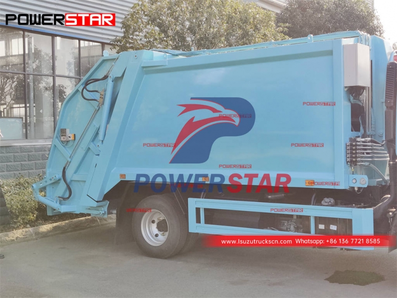 Brand new ISUZU NPR 10CBM back load waste compactor truck hot sales
