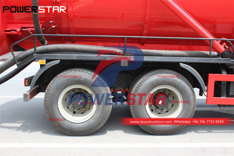 ISUZU FVZ 6×4 vacuum sewer cleaner truck exported to Sierra Leone