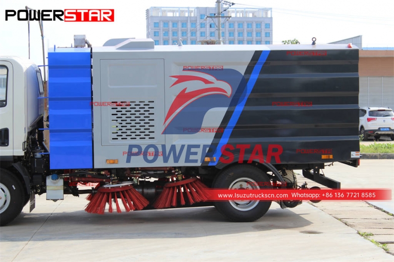 ISUZU NKR/ELF 100P street sweeper truck for sale
