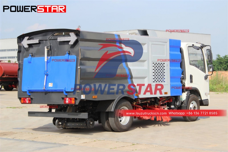 ISUZU NPR/ELF 700P truck mounted street sweeper for sale