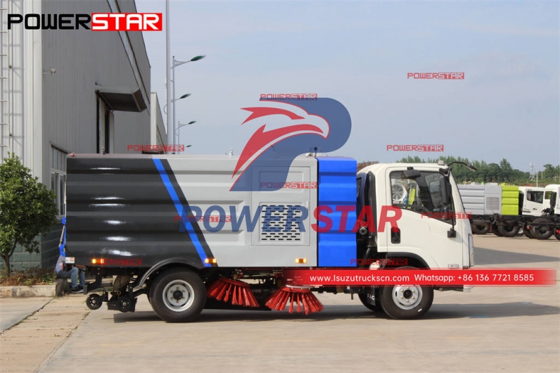 ISUZU NPR/ELF 700P truck mounted street sweeper for sale