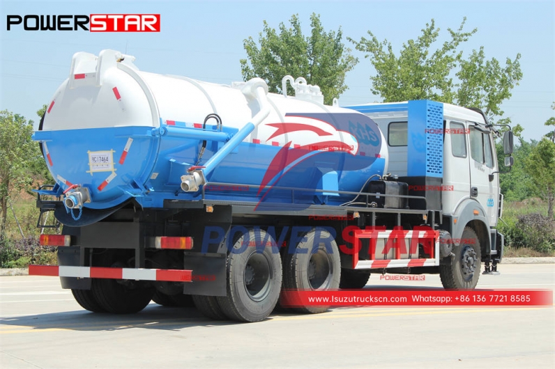 Good price ISUZU GIGA 6×4 heavy duty sewer vacuum cleaner truck for sale