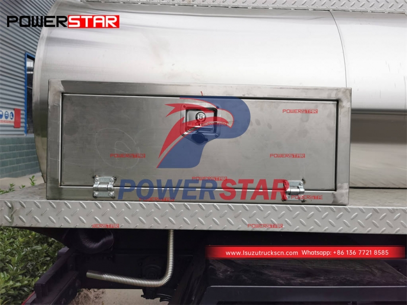 Customized ISUZU GIGA stainless steel milk truck at promotional price