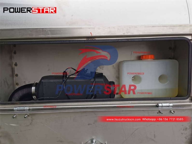 Customized ISUZU GIGA stainless steel milk truck at promotional price