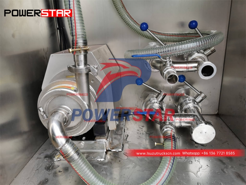 Best price ISUZU NPR stainless steel milk transport truck for sale