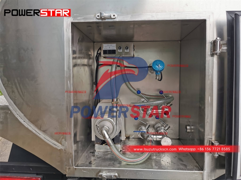 Customized ISUZU GIGA stainless steel milk truck at promotional price