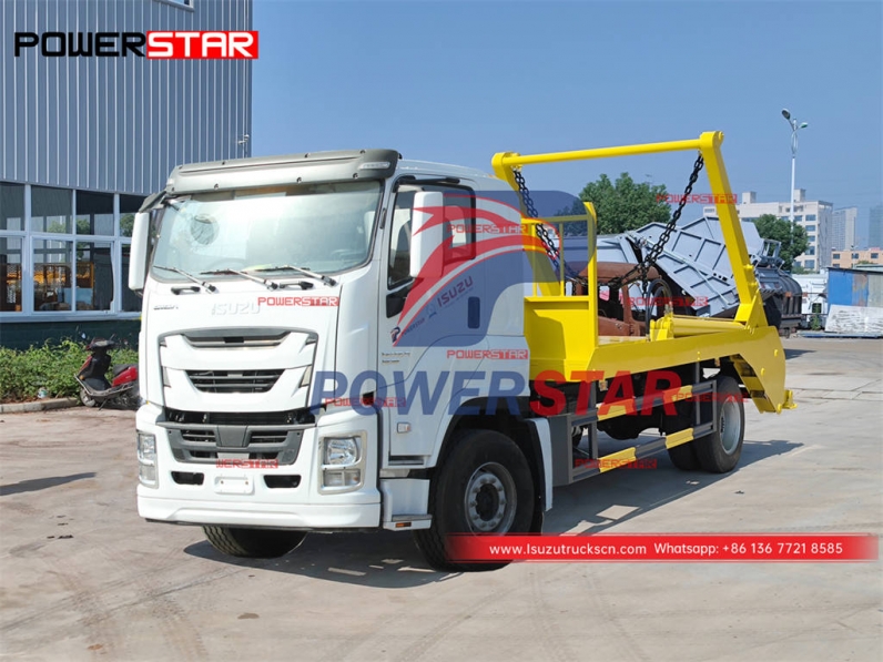 Custom-made ISUZU GIGA 4×2 skip bin loader on sale