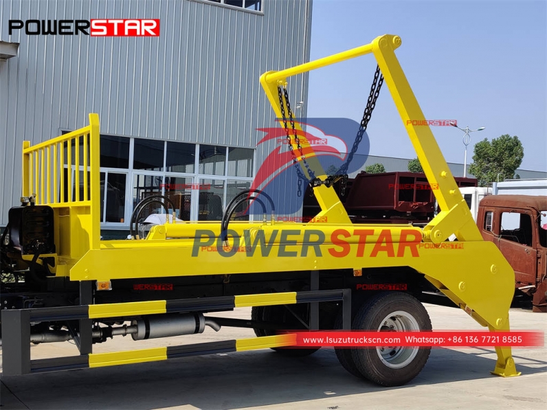 Customized ISUZU FVR 10CBM skip loader garbage truck for sale