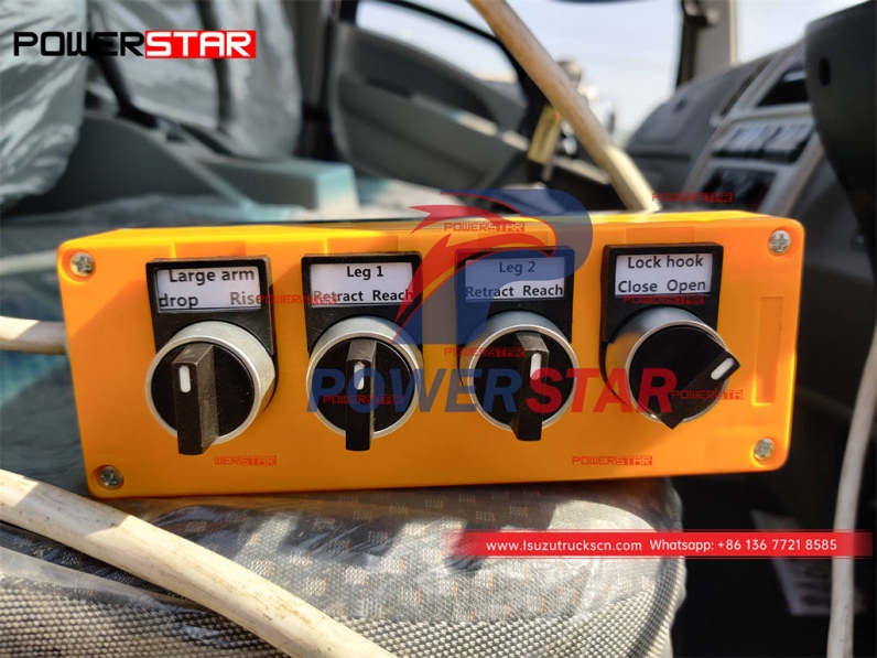 Customized ISUZU FVR 10CBM skip loader garbage truck for sale