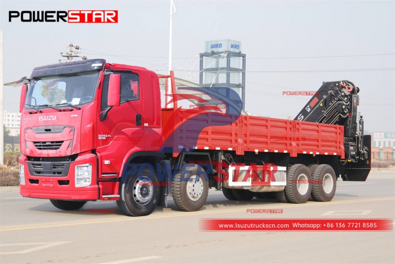 ISUZU GIGA 12 wheeler truck mounted kunckle boom crane