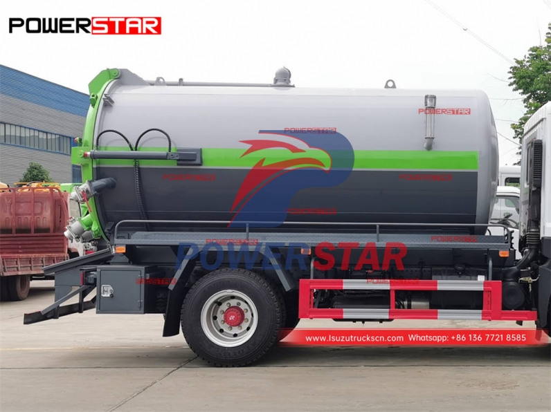 Good price ISUZU FTR/FVR vacuum sewage suction truck for sale